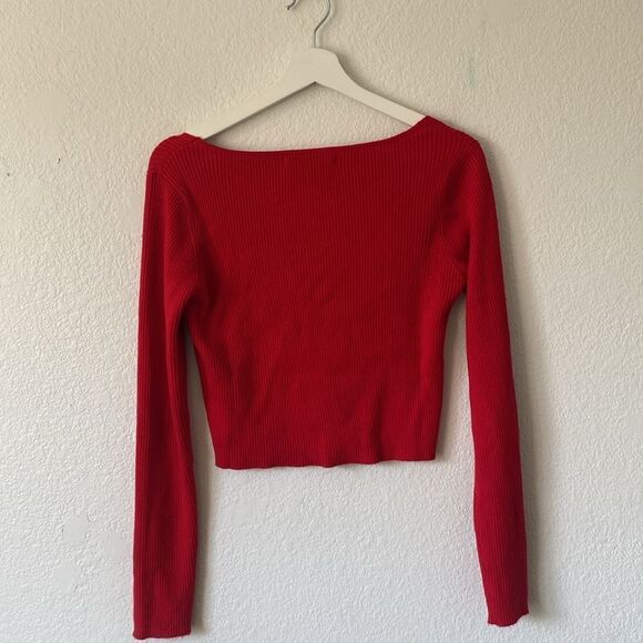 OGD Red Long Sleeve Cardigan - Picture 5 of 6